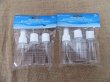 6Sheet x 3Pcs Plastic Clear Flip Spray Bottles Travel Cosmetic C