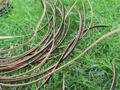 (image for) 12Pcs x 120cm Black Leatherette Flat Cord Rope Jewellery