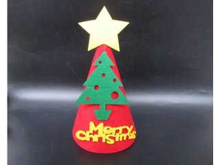 12 Merry Christmas Xmas Red Hat for Kids Party Favor