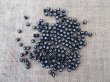 (image for) 6Packets x 185Pcs Flat Round Black Alphabet Letter Beads 7mm