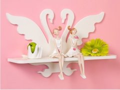 (image for) 1X Swan Hanging Wall Mounting Shelf Display