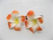 (image for) 50 New Orange&Yellow Fabulous Foam Frangipani Flower 8x3.5cm