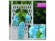 12Pc Blue Artificial Silk Hanging Flower Garland Vine Wisteria