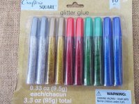 2x10Pcs Colored Glitter Glue Arts Craft DIY Wedding Party Favor 2x10Pcs Colored Glitter Glue Arts Craft DIY Wedding Party Favor