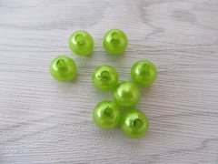 (image for) 1000 Green 10mm Round Simulate Pearl Beads