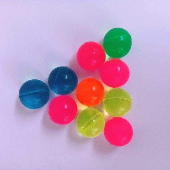 100X Shiny Rubber Bouncing Balls 25mm Mixed Color - Click Image to Close