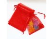 100X Plain Hot Red Organza Gift Jewelry Pouches 9x7cm (image for) 100X Plain Hot Red Organza Gift Jewelry Pouches 9x7cm