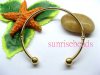5Pcs Golden Plated Bangles Fit European Charms Beads