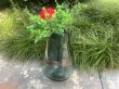 1Pc Modern Transparent Blue Green Glass with Gold Foil Accent Band Vase (image for) 1Pc Modern Transparent Blue Green Glass with Gold Foil Accent Band Vase