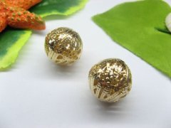 (image for) 50pcs Gold Plated Filigree Spacer Beads 18mm