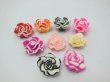(image for) 195 Fimo Rose Flower Beads Jewellery Findings 2cm Mixed Color