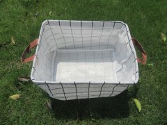 (image for) 4Pcs Storage Compartment Basket Bin Laundry with Handle