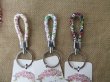 12Pcs Leather Keychain Strap Holder Key Ring Charms Mixed Color