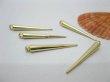 200 Golden Spike Charms Pendant Finding For Jewelry Making 35mm (image for) 200 Golden Spike Charms Pendant Finding For Jewelry Making 35mm