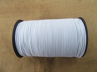 (image for) 200m White Sewing Elastic Thread Cord Making 2mm Thick