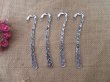 20Pcs Tibetan Silver Color Butterfly Flower Carved Hook Metal