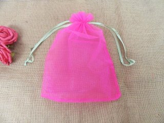 (image for) 50Pcs Pink Drawstring Jewelry Gift Pouches 30x23.5cm