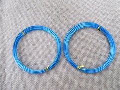 10Rolls X 3Meters Aluminium Craft Wire 2mm Thick - Royal Blue