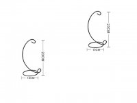 10 Freestanding Stand Holder For Hanging Planter Terrarium 23cm