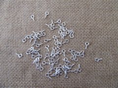 500Grams Silver Screw Eye Bails Top Drilled Finding 10x2mm