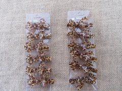 1X Fashion Leopard Bowknot Duckclip Hair Clips Hairclips