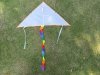 4X Blank Plain DIY Triangle Kids Painting Kite Outdoor 100cm 4X Blank Plain DIY Triangle Kids Painting Kite Outdoor 100cm
