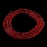 10Strands X 70Pcs Red Facted Glass Crystal Beads 10mm Dia
