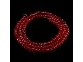 10Strands X 70Pcs Red Facted Glass Crystal Beads 10mm Dia