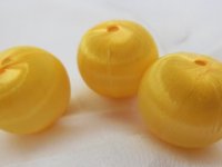 190 pcs Thread Braided Yellow Ball for Decoration Craft 23mm Dia