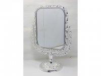 1X New Pedestal Rectangle Makeup Mirror Double Sided