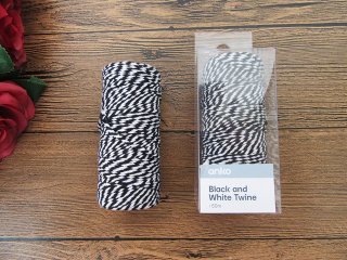 4Roll X 50Meter Black Cotton Bakers Twine String Cord Rope Craft