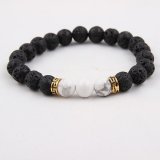 5X New Healing Bead Yoga Bracelet with 3 White Beads