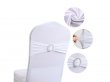 10Pcs White Spandex Stretch Sashes Chair Wider Bow Wedding Venue