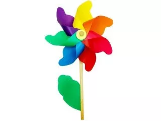 6Pcs Colorful Gaint Exciting Flower Windmills Great Toy Garden D
