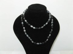 10 Strands Black Oval Crackle Glass beads,720 beads 10 Strands Black Oval Crackle Glass beads,720 beads