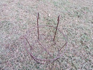 4Pcs Round Metal Hanging Railing Planters Flower Pot Holder