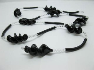 5X 1Meter Black Twist Bead Garland Wedding Decoration