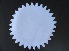 100 White Scalloped Edge Tulle Round Circles Wedding Favor 100 White Scalloped Edge Tulle Round Circles Wedding Favor
