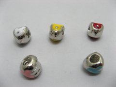 20 Metal Heart Enamel Thread European Beads 20 Metal Heart Enamel Thread European Beads