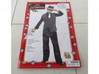 1Set Party Shirt Pants Set Suit with Attached Vest & Tie