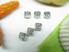200pcs Metal Small Square Beads yw-ac-mb19