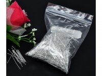 500gram(3800Pcs) Silver Plated 30mm Head Pins Jewelry Finding