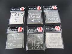 12Pcs MDF Decorative Kitchenware Magnet Square Coasters 76x76mm 12Pcs MDF Decorative Kitchenware Magnet Square Coasters 76x76mm