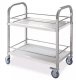 New Stainless Steel 2-layer Utility Trolley Cart 95x50x95cm