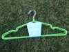 6Pcs Metal Wire Coat Clothes Closet Hangers - Green Color