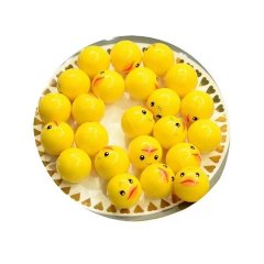 50Pcs Funny Little Yellow Duck Rubber Bouncing Balls 45mm