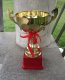 1Pc Golden Plated Trophy Cup Novelty Achievement Award 25cm High