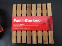 4Pcs Pad Bamboo Tea Ware Cup Mat Tray Coaster 18x18cm