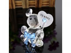 10Pcs Glass Bear Baby Shower Souvenir - It's a boy 10Pcs Glass Bear Baby Shower Souvenir - It's a boy