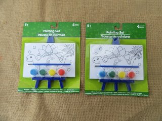 4Sets Dinosaur Painting Set Painting Kit for Kids DIY Painting C
